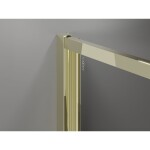 MEXEN - Exo skladacie sprchové dvere 110, transparent, zlatá 816-110-000-50-00