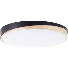 Brilliant G80846/76 Baarlo LED stropné svietidlo LED pevne zabudované LED osvetlenie 36 W čierna (matná), drevo; G80846/76
