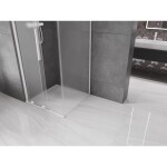 MEXEN/S - Velár sprchovací kút, posuvné dvere 120 x 120, dekor, biela 871-120-120-31-20