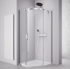 POLYSAN - THRON ROUND štvrťkruhová sprchová zástena 900x900, číre sklo, pravá TL2690R-5005