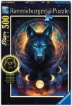 Ravensburger Svietiace puzzle Mesačný vlk /500 dielikov/ od 12 rokov