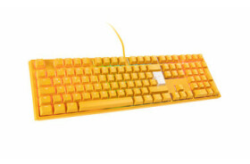 Ducky One 3 Yellow MX-Red žltá / Herná klávesnica / podsvietená / mechanická / drôtová (USB) / DE (DKON2108ST-RDEPDYDYYYC1)