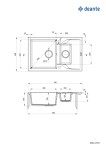 DEANTE DEANTE - Andante sandy - Granitový drez, 1.5 - bowl s odkvapkávačom ZQN_7513