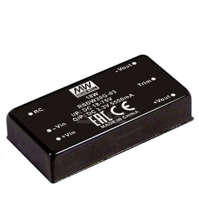 MEAN WELL RSDW20F-03 DC / DC menič napätia 5.5 A 20 W Počet výstupov: 1 x; RSDW20F-03