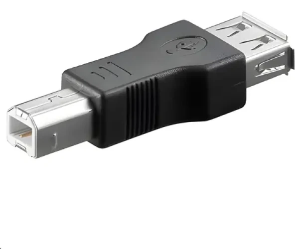 MicroConnect adaptér USB A (F) - USB B (M) čierna / Redukcia USB (USBAFB)