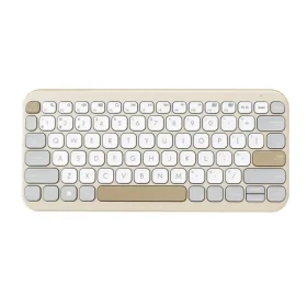 Asus Marshmallow KW100 béžová / bezdrôtová klávesnica / nízky profil kláves / CZ SK layout (90XB0880-BKB430)