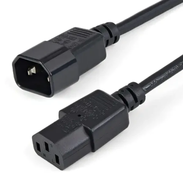 StarTech Napájací kábel C14 - C13, 1m čierna / Napájací kábel / 250V / 5A (PXT1001M)