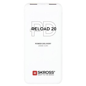 Skross Reload 20 PD powerbanka 20000 mAh Li-Ion akumulátor biela Indikátor stavu; 1.400142