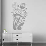 Veselá Stena Samolepka Valentino Rossi Farba: žlutá, Veľkosť: 80 X 48 cm