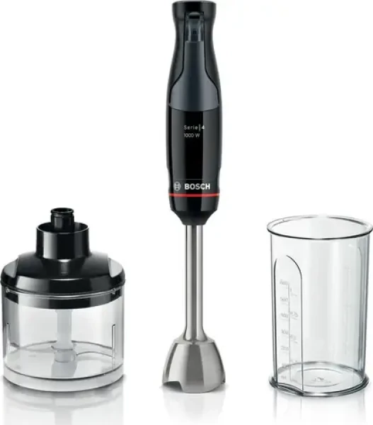 BOSCH MSM4B620 čierna / Tyčový mixér / ErgoMaster / 1 000 W / QuattroBlade / sekáčik 0,5 L (MSM4B620)