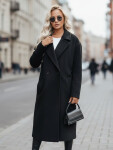 Dámsky prechodný oversize kabát čierny FashionStreet NY0764z L