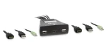 Inter-Tech LS-21HA černá / KVM přepínač / 2 porty / HDMI / USB / 2K Ultra HD (88887340)