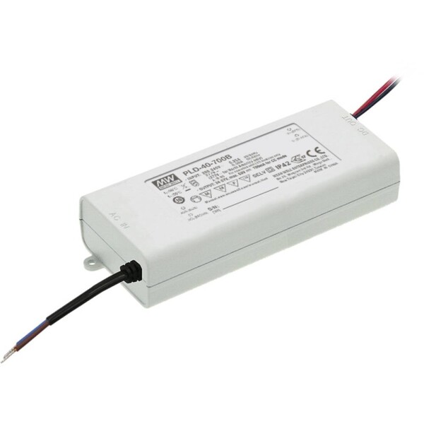 MEAN WELL PLD-40-500B LED driver konštantný prúd 40 W 0.5 A 45 - 80 V/DC bez možnosti stmievania; PLD-40-500B