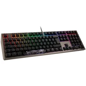 Ducky Shine 7 Cherry MX Black šedá / herná klávesnica / podsvietená / mechanická / drôtová USB / DE (DKSH1808ST-ADEPDAHT1)