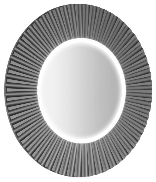 SAPHO - PRIDE STRIP guľaté zrkadlo s LED osvetlením v ráme, priemer 90cm, strieborná PD952