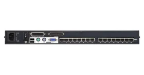 Prepínač KH-1516A / KVM prepínač / 16 portov / Cat5 / PS/2 + USB (KH1516A-AX-G)
