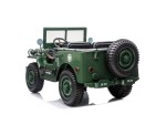 Mamido Mamido Detský elektrický Jeep Willys 24V 4x4 trojmiestny zelený