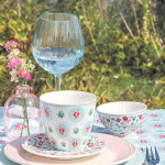 GREEN GATE Sklenice na víno Alice Pale Blue 600 ml