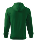 Trendy mikina na zips pánska fľaša zelená 3XL