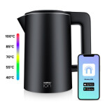 Niceboy ION SmartKettle čierna / Rýchlovarná kanvica / 1.7 l / 2200W / teplota 40-100 ° C (smart-kettle-b)