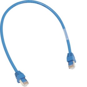 Hager ZZ45WAN100 RJ45 sieťové káble, prepojovacie káble 1 m modrá 1 ks; ZZ45WAN100