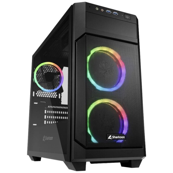 Sharkoon V1000 RGB micro tower PC skrinka čierna; 4044951035052