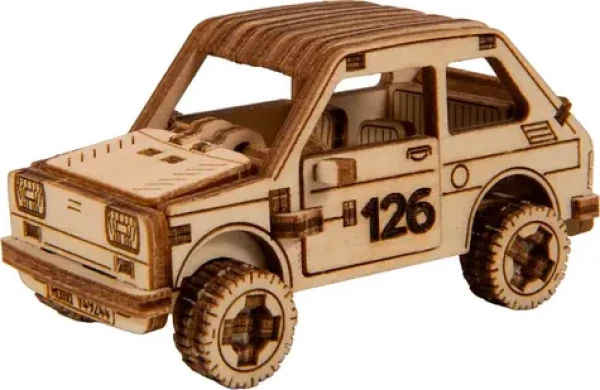 Wooden City 3D Drevené puzzle Superfast Rally Car 3
