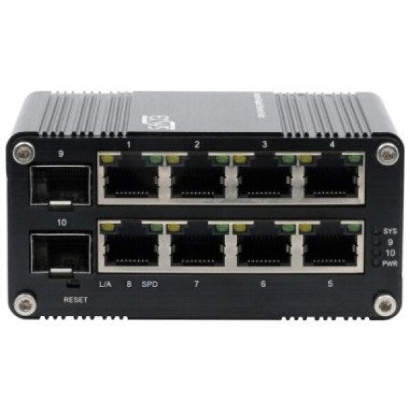 Exsys EX-62035M-SFP 10-portowy przemysłowy miniPrepínač gigabitowy zarządzany przez Internet
