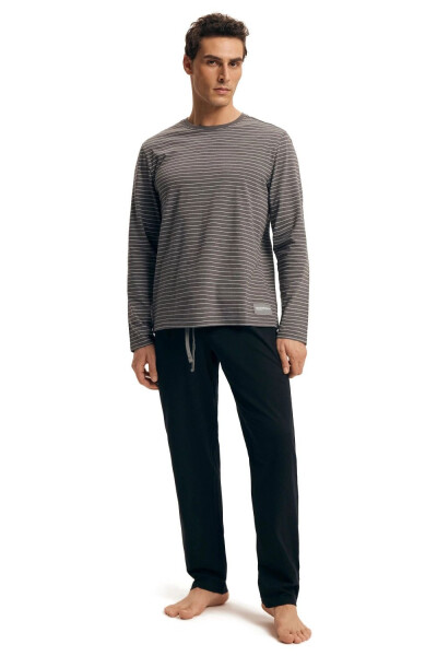 Pánske pyžamo 43455 Nová šedá - HENDERSON šedá L