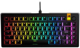 Glorious GMMK 3 HE 75 % Custom Gaming-Tastatur - Pre-Built, ANSI (US), Fox HE Switches, schwarz