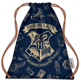 Bluesky Harry Potter vrecko na cvičky tmavo modrý, zlatý / Vrecko na cvičky / sťahovacie (HP708391EPM)
