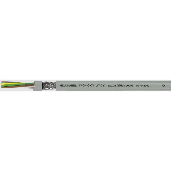 HELU 20061-1000 dátový kábel LiYCY 8 x 0.34 mm² sivá 1000 m; 20061-1000