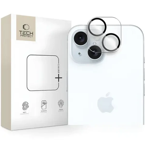 Tech-Protect Cam Fit+ číra / Ochranný kryt fotoaparátu / Apple iPhone 14, 14 PLUS, 15, 15 PLUS