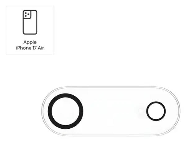 HAMA Cam Protect pre Apple iPhone Air číra / Ochranné sklo fotoaparátu / tvrdené sklo 9H