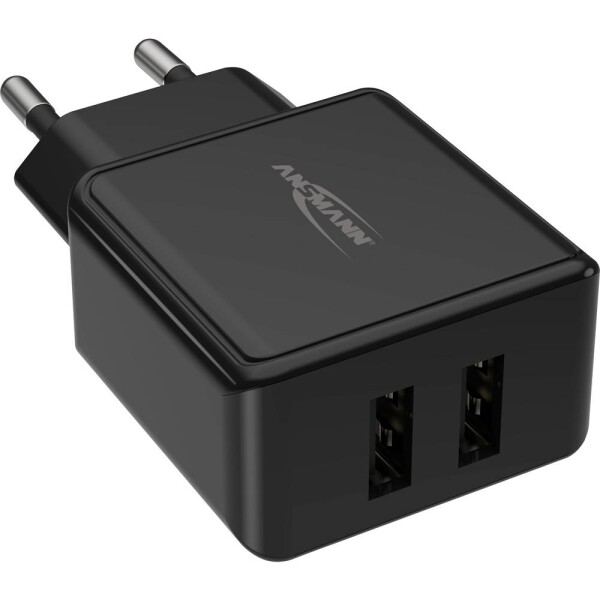 Ansmann HomeCharger HC212 1001-0106 USB nabíjačka do zásuvky (230 V) Výstupný prúd (max.) 2400 mA 2 x USB 2.0 zásuvka A; 1001-0106