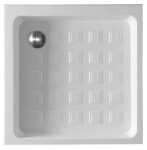 KERASAN - RETRO keramická sprchová vanička, štvorec 90x90x20cm, biela 133801