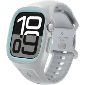 Spigen Liquid Air Pre ochranný kryt s remienkom pre Apple Watch 10 46mm sivá (ACS09318)