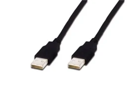 Digitus USB 2.0 kábel AA čierna / Predlžovací kábel / 1,8 m / 480 Mbit/s (AK-300100-018-S)