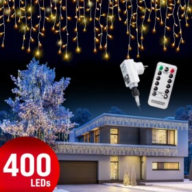 Izoxis Vianočný svetelný záves 400LED - 15m+ ovládač