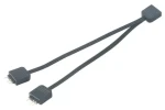 Akasa - RGB LED kábel-splitter adresovateľný 12 cm (AK-CBLD08-12BK)