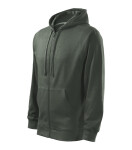 Trendy mikina na zips Pánske tmavé bridlice 2XL