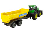Mamido Elektrické autíčko Farmársky traktor s prívesom D Zelený