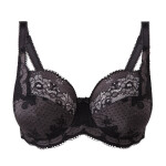 Vystužená podprsenka Panache Clara Full Cup charc/black 7255 80F