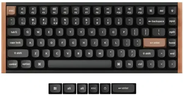 Keychron K2H Nebula / Klávesnica / Hall Effect / Gateron Double-Rail Magnetic / Bezdrôtová (K2H-F1)