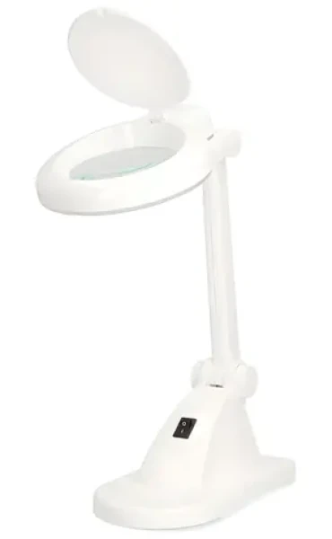Nedis Zväčšovacia stolná LED lampa biela / Šošovka: 3 + 12 Diopter / 6500 K / 6 W / 400 lm (MAGLE1WT)
