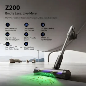 MOVA Z200 Auto-Empty / Tyčový vysávač / 30000 Pa / HEPA H14 / 90 min (Z200)