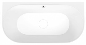 POLYSAN - PAGODA nástenná vaňa z liateho mramoru 170x85x58cm, biela 72976