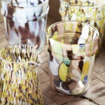 MADAM STOLTZ Pohár na vodu z brokového skla Colors 200 ml