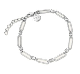Rosefield Slušivý oceľový náramok s kryštálmi Round JBRCS-J1025