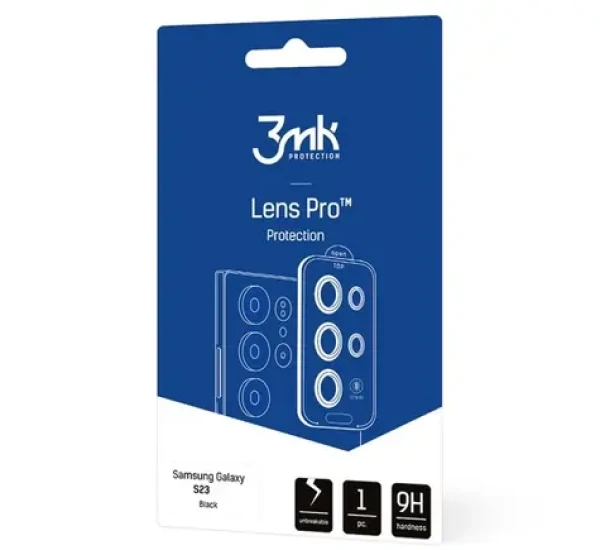 3mk Lens Pre Tvrdené sklo ochrana kamery pre Samsung Galaxy S23 Ultra (SM-S918) (5903108498418)
